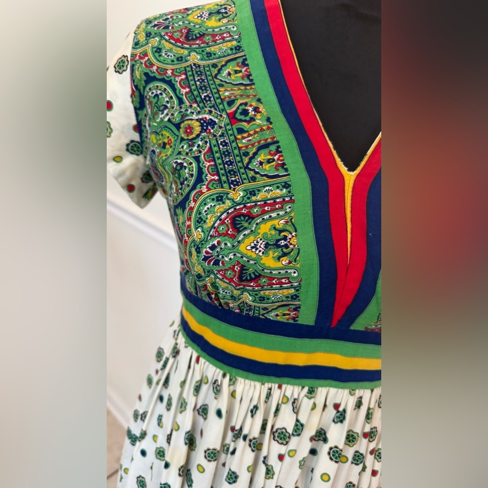 Multicolor Patterned Maxi Dress - Picture 2 of 6